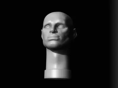 Male Head - John Asaro 3D model