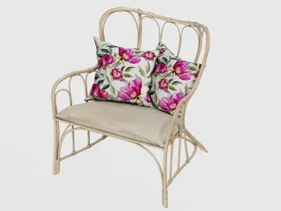 Weldon Rattan Chair  3D model