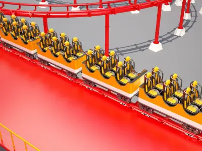 Roller Coaster Collection 3D model