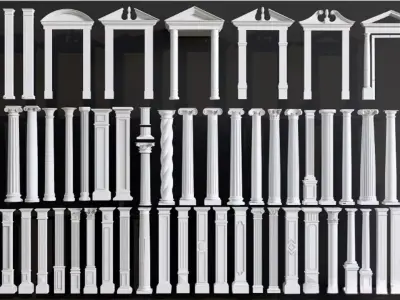 European classical column architectural components Texture