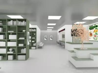 Supermarket  3D model