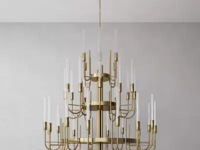 Luxxu Gala Suspension Chandelier 3D model