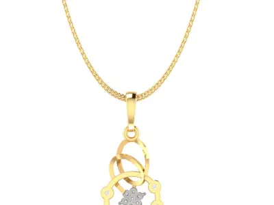 Ring Earrings Pendant Combo 3D print model