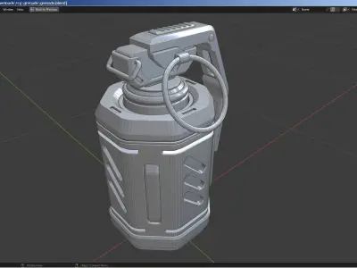 Sci-Fi Grenade 3D model