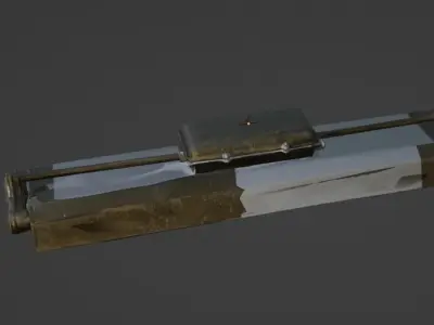 Fluorescent light Low-poly 3D model purchase