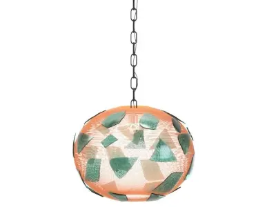 Green Swag Hanging Light 3D model