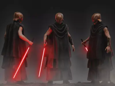 The Stranger Qimir Low-poly 3D model