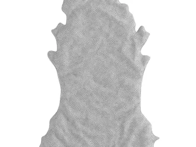 European Rug Cowhide 16 3D model