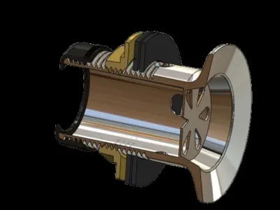 Water Tap Basin Waist 3D model