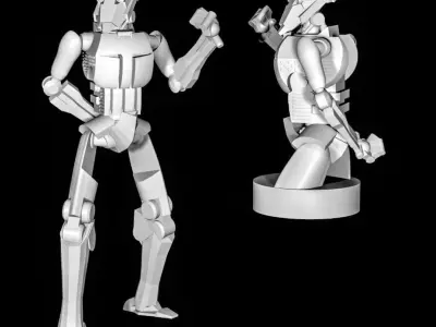Tacticool Robot Strategists 3D print model