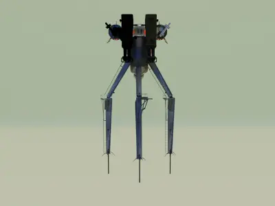  Launcher Laser Strider Skibidi Toilet  3D model