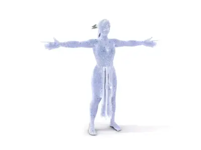 Elegant Dancer Pose model pack Low-poly 3D model