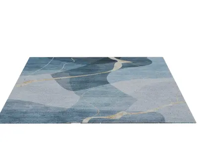 Oriental Carpet 3D Model High-Detail Pattern Low-poly 3D model