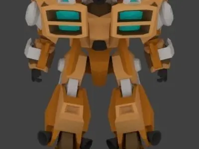 Super Mecha 2 - Gorean of Code Name F41VDI Low-poly 3D model
