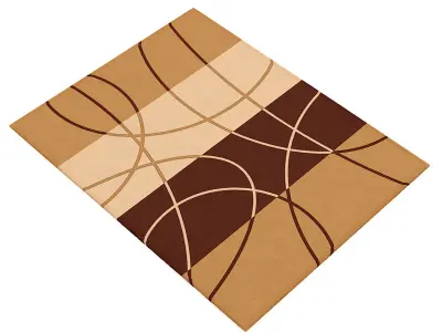 Brown-Orange Rug 3D model