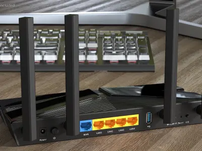 Tp Link Archer AX50 Wifi 6 Router 3D model