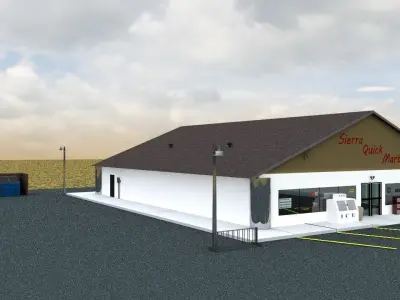 Desert Convenience Store 3D model