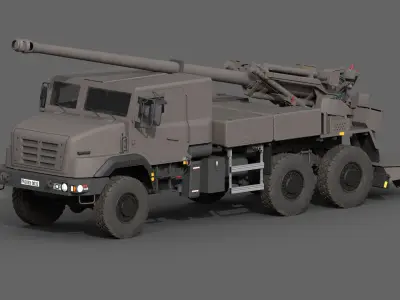  Caesar 155mm Self Propelled Howitzer 