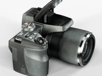 Fujifilm FinePix SL1000 bridge digital camera Low-poly 3D model