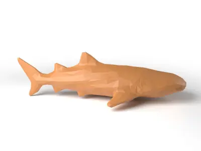 Whaleshark Low Poligonal Low-poly 3D model