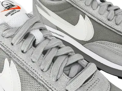 Fragment Design x sacai x Nike LD Waffle Light smoke grey 3D model