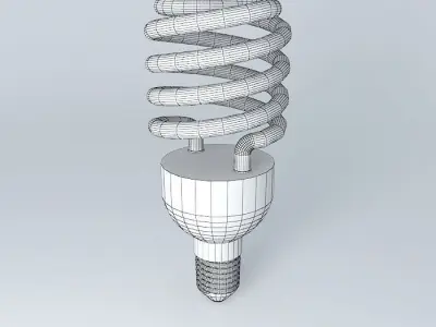 bulb spiral light Free 3D model