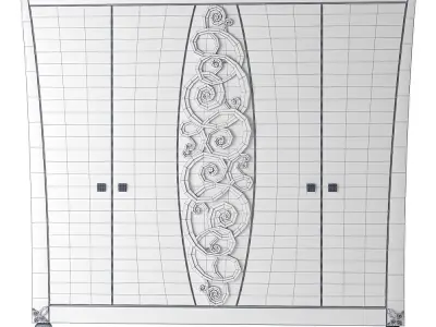 Lanpas Blue Diamond 2300E wardrobe Low-poly 3D model