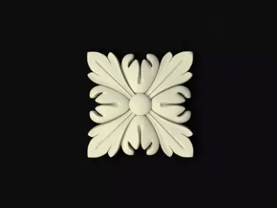 rosette dekor Free 3D model purchase
