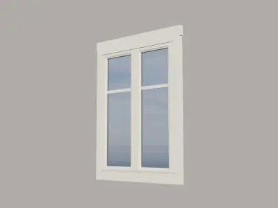 Classic Window Low-poly 3D model