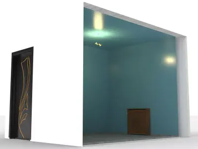 Bedroom Type 3 Interior Design without Furnitures 3D model