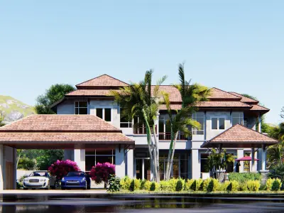 House D6 - Sketchup Lumion 3D model