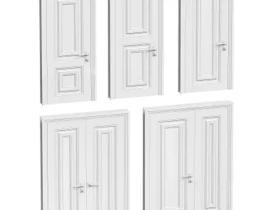Set of classic doors v2 3D model