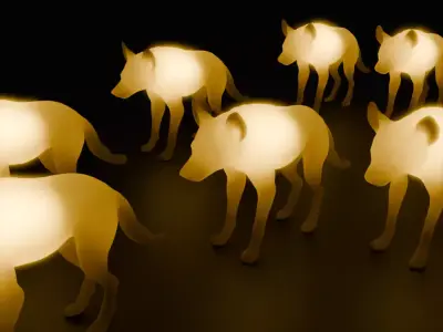 Indirect lighting by Hyena 3D model