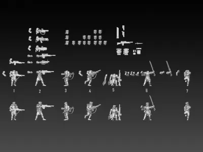 Krylovian Descendants 3D print model