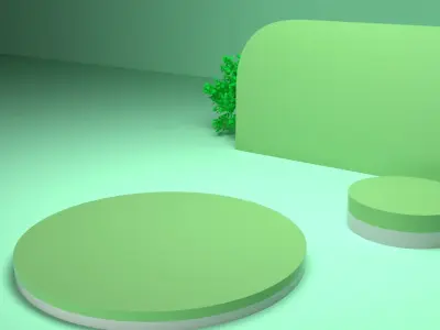 Minimalist product stand 3D model