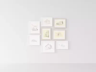 Picture Frames Sketch 3D model