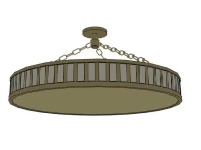 CHP Semi-Flush Mount Chandelier by Urban Electric 3D model