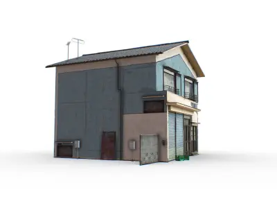 Tokyo House 005 Low-poly 3D model