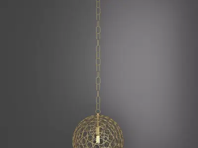 Shades of light Circle Sphere Pendant Small 3D model