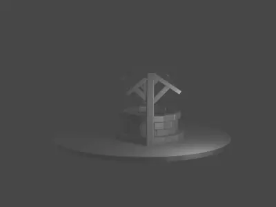 Well - clasic old well Free low-poly 3D model