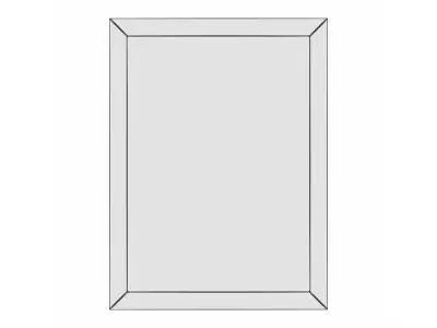 Mirror in a metal frame GZ-M1093 3D model