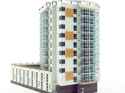 Multi-family house 3D model