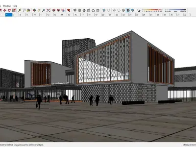Sketchup Shopping Center D6 3D model