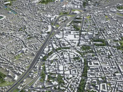 Bielefeld  Low-poly 3D model