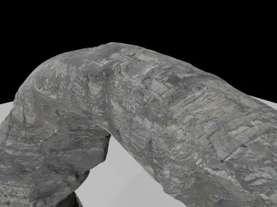 desert rock Free low-poly 3D model