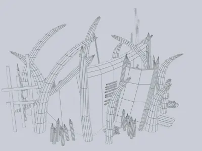 Orc house Low-poly 3D model get