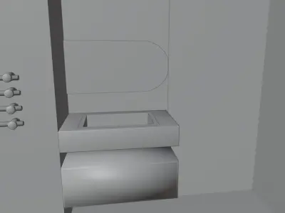 empty bathroom for models Free 3D model