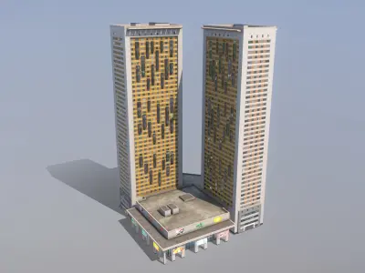 MSK Building 26 Low-poly 3D model