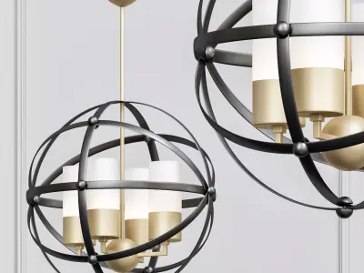 Olivier Frosted Gold Ball 3D model