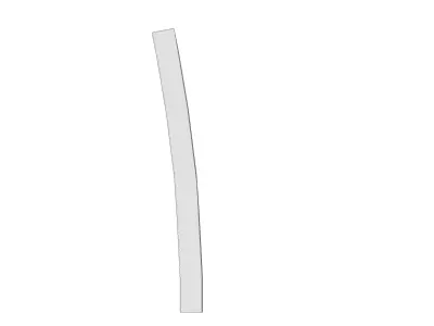 Concrete Curb Radius 5 m Inner 100 20 8 3D model